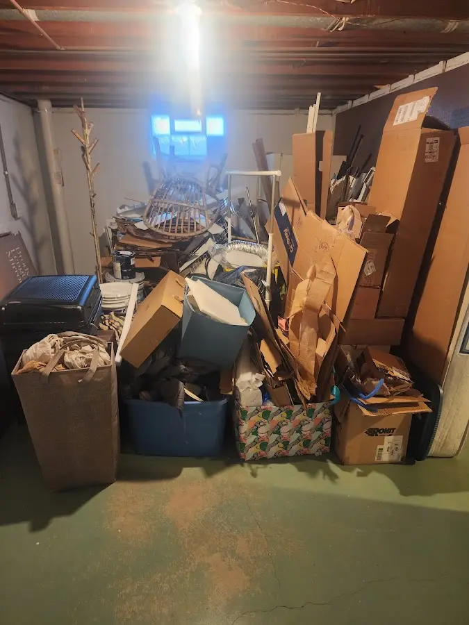 Roll-off dumpster container at job site for Construction Dumpster Rental in Pawtucket